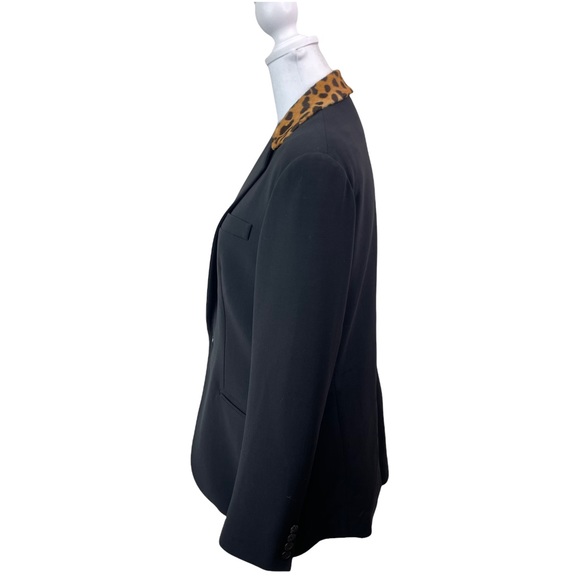 Ralph Lauren Black Label Calf Hair Leopard Print Nathaniel Jacket Wool Blazer 6 - Picture 13 of 16